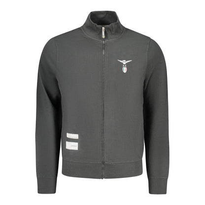 Sweatshirt by Accademia Militare for men in cotton black features a unrivaled silhouette with a refined and unrivaled detailing for a sophisticated look.