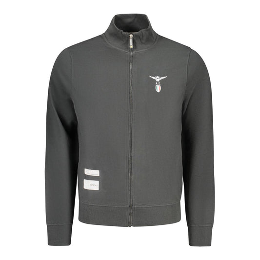 Sweatshirt by Accademia Militare for men in cotton black features a unrivaled silhouette with a refined and unrivaled detailing for a sophisticated look.