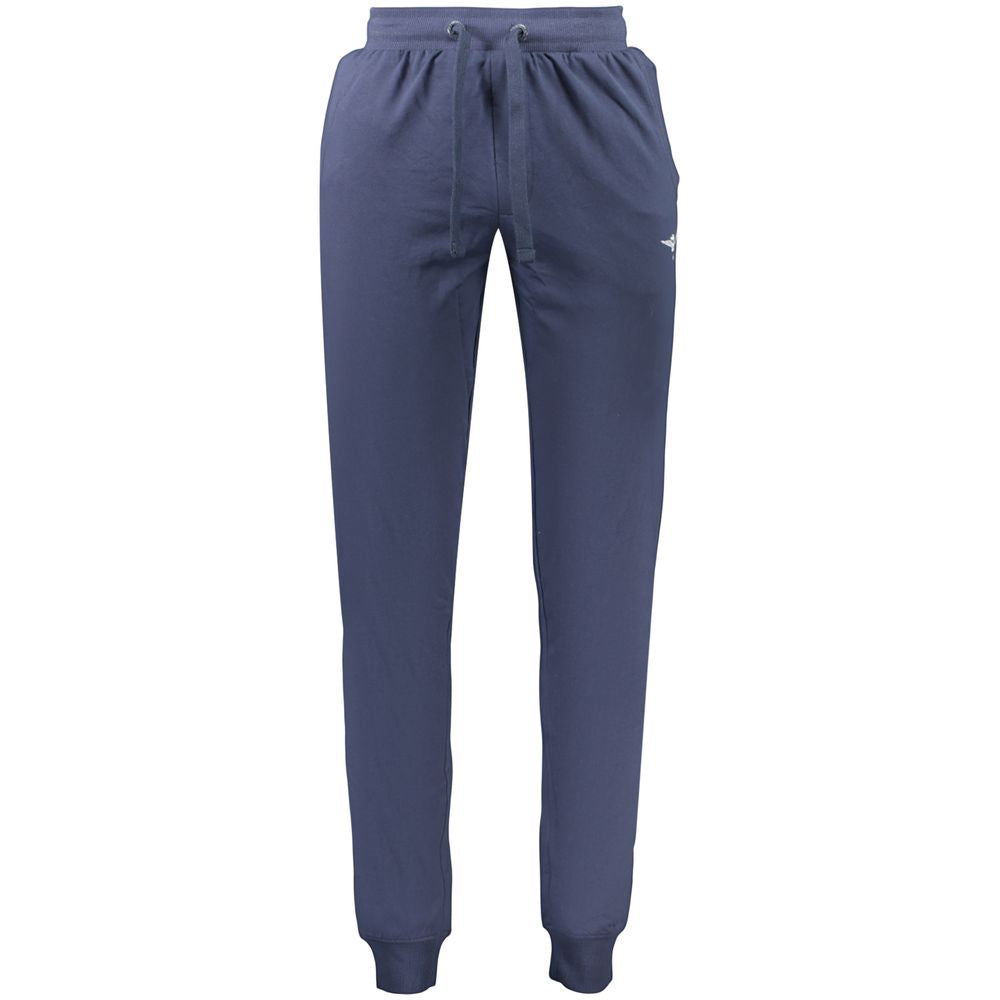 Jogger Sweatpants by Accademia Militare for men in cotton blue features an sporty relaxed-fit with a and long, showcasing sporty .