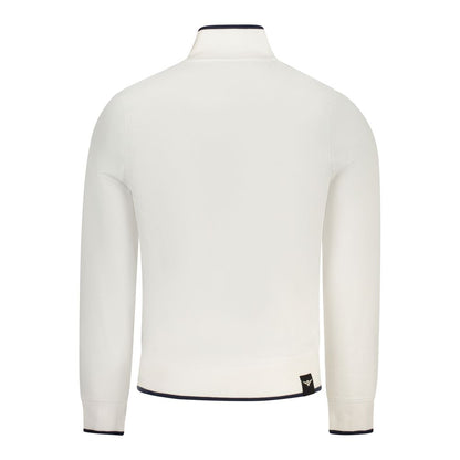 Sweatshirt by Accademia Militare for men in denim cotton white features an exquisite silhouette, showcasing and details for a exquisite look.