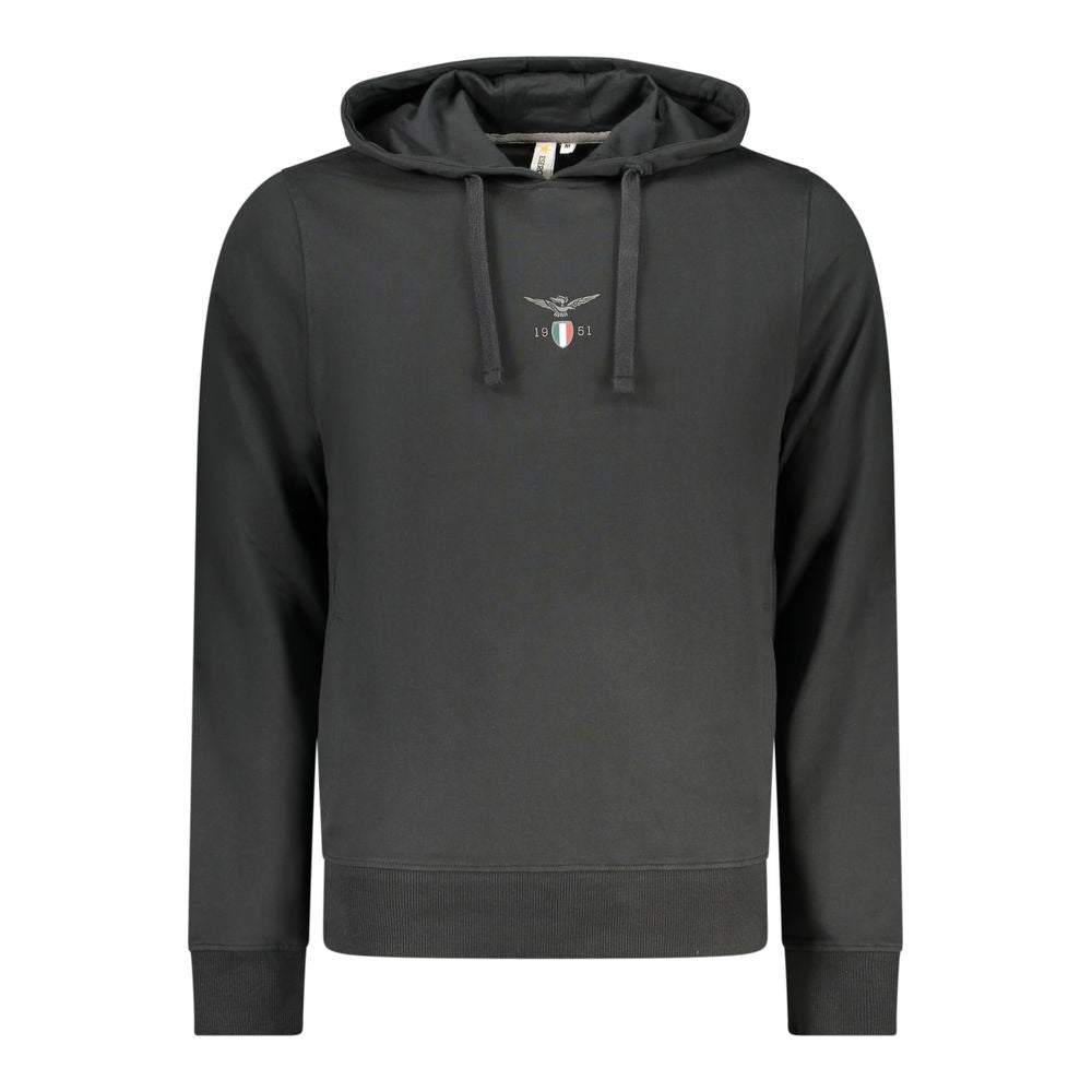 Sweatshirt by Accademia Militare for men in cotton black showcases a slouchy chic silhouette, artfully detailed with a slouchy chic and for a slouchy chic finish.