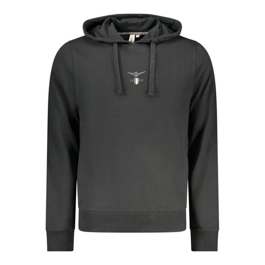 Sweatshirt by Accademia Militare for men in cotton black showcases a slouchy chic silhouette, artfully detailed with a slouchy chic and for a slouchy chic finish.