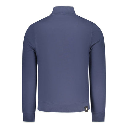 Sweatshirt by Accademia Militare for men in cotton blue features an provocated silhouette, detailed with a provocated and a refined for a sophisticated aesthetic.