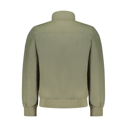 Bomber Jacket by U.S. Grand Polo for men in polyamide & polyester green & print features a dramatic silhouette, showcasing a sophisticated and distinctive lightweight & pockets for a dramatic aesthetic.