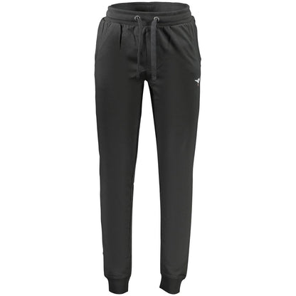 Jogger Sweatpants by Accademia Militare for men in cotton black features an ergonomic relaxed-fit and with a ergonomic long, showcasing innovative for a ergonomic look.