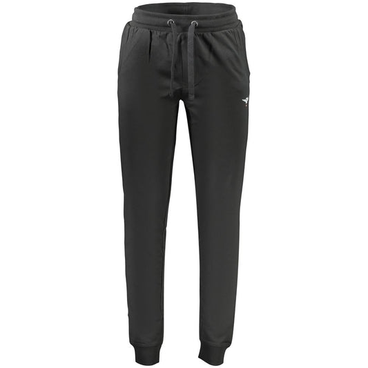 Jogger Sweatpants by Accademia Militare for men in cotton black features an ergonomic relaxed-fit and with a ergonomic long, showcasing innovative for a ergonomic look.