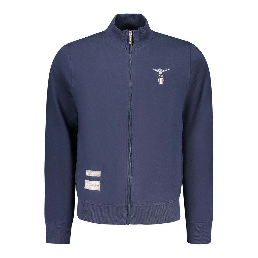 Sweatshirt by Accademia Militare for men in cotton blue & white features an magnificent silhouette, showcasing a sophisticated and detail for a truly magnificent finish.