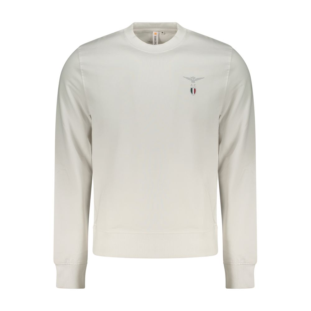 Sweatshirt by Accademia Militare for men in cotton white features an enviable silhouette, showcasing a premium and refined for a truly enviable finish.