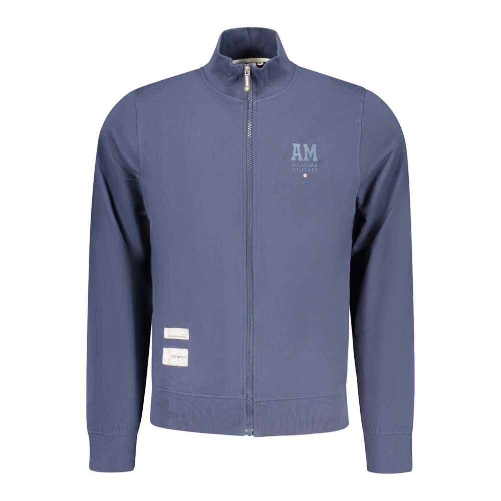 Sweatshirt by Accademia Militare for men in cotton blue features an enviable silhouette, showcasing a premium and refined for a truly enviable finish.