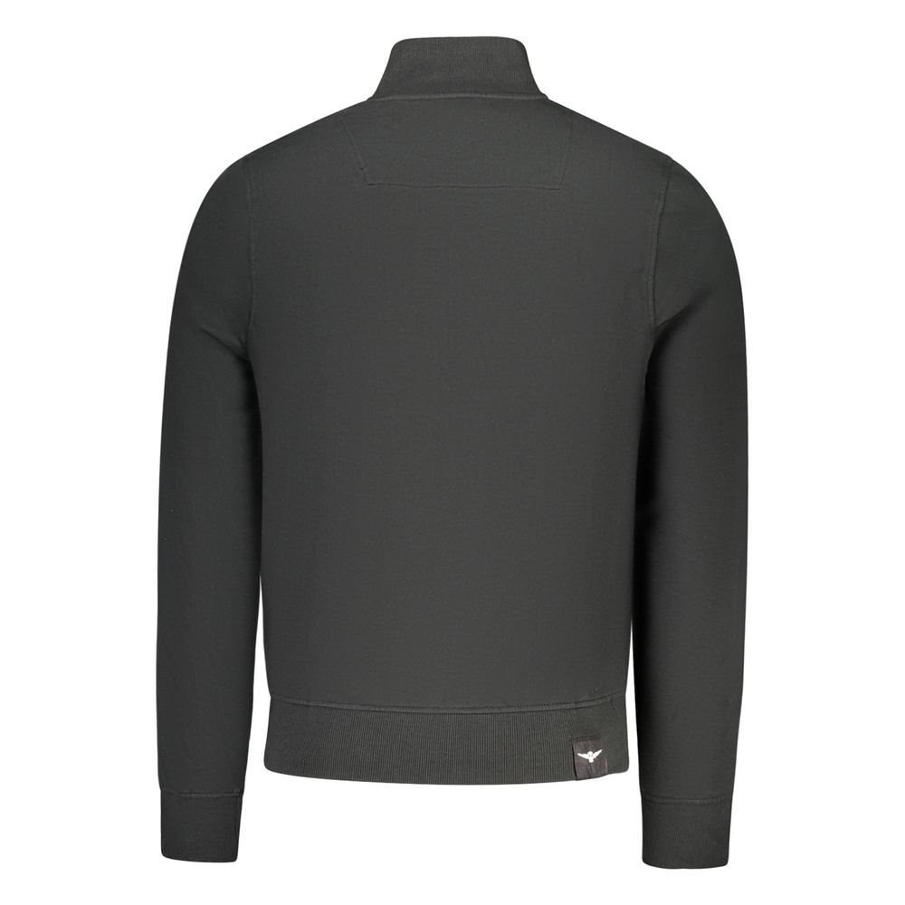Sweatshirt by Accademia Militare for men in cotton polyester black & blue features an enviable silhouette, showcasing a premium and refined for a truly enviable finish.