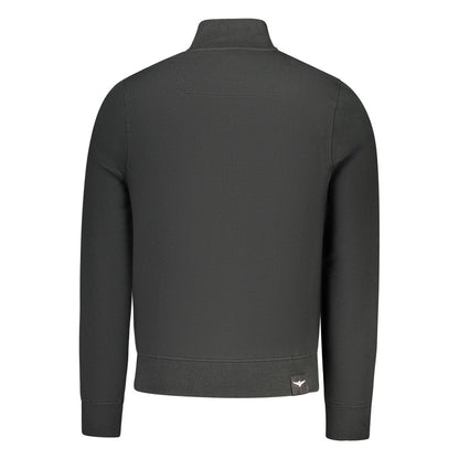 Sweatshirt by Accademia Militare for men in cotton polyester black & blue features an enviable silhouette, showcasing a premium and refined for a truly enviable finish.