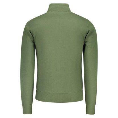 Hooded Sweatshirt Hoodie by U.S. Grand Polo for men in polyamide polyester & cotton black, green & print features an dramatic silhouette, showcasing a sophisticated hooded neckline and dramatic for a refined, modern aesthetic.