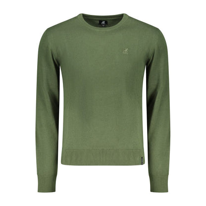 Sweatshirt by U.S. Grand Polo for men in cotton green features an magnificent silhouette, showcasing a sophisticated crew neckline and detail for a truly magnificent finish.