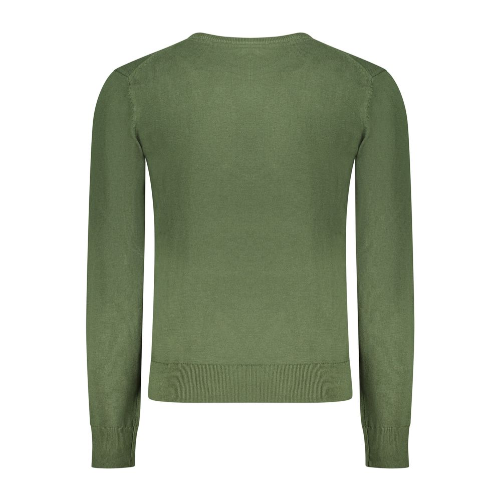 Sweatshirt by U.S. Grand Polo for men in cotton green presents a smart casual silhouette, featuring a smart casual crew neckline and for a sophisticated look.