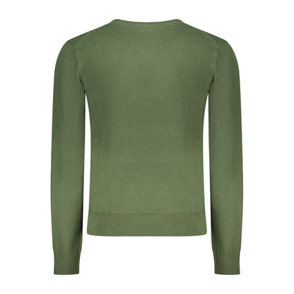 Sweatshirt by U.S. Grand Polo for men in cotton green presents a smart casual silhouette, featuring a smart casual crew neckline and for a sophisticated look.