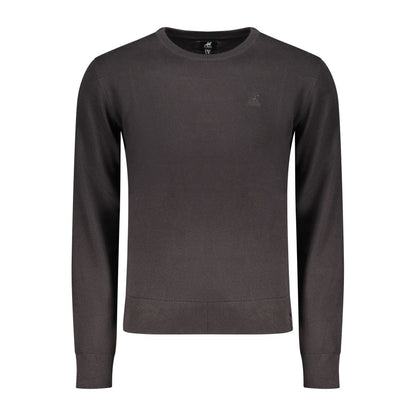 Sweatshirt by U.S. Grand Polo for men in cotton black features an provocated silhouette, detailed with a provocated and a refined crew neckline for a sophisticated aesthetic.