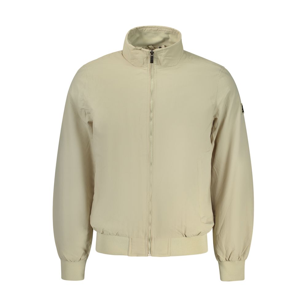 Bomber Jacket by U.S. Grand Polo for men in polyester beige features a city-ready silhouette, detailed with pockets and a city-ready .