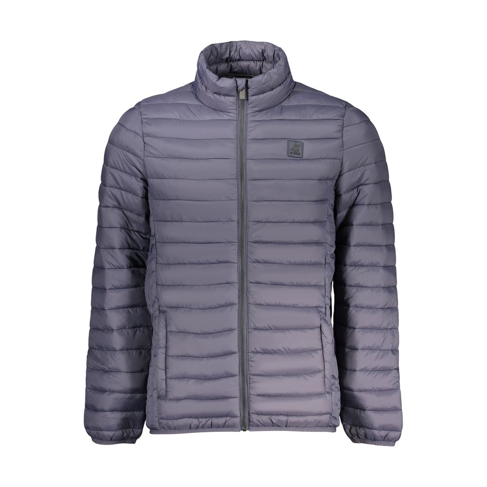 Bomber Jacket by U.S. Grand Polo for men in polyamide polyester & cotton blue features a dramatic silhouette, showcasing a sophisticated and distinctive lightweight & pockets for a dramatic aesthetic.