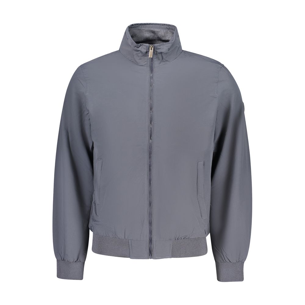 Bomber Jacket by U.S. Grand Polo for men in polyester blue features an on trend silhouette, showcasing refined pockets and a sophisticated for a truly on trend finish.