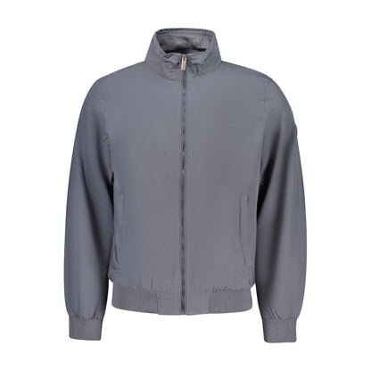 Bomber Jacket by U.S. Grand Polo for men in polyester blue features an on trend silhouette, showcasing refined pockets and a sophisticated for a truly on trend finish.