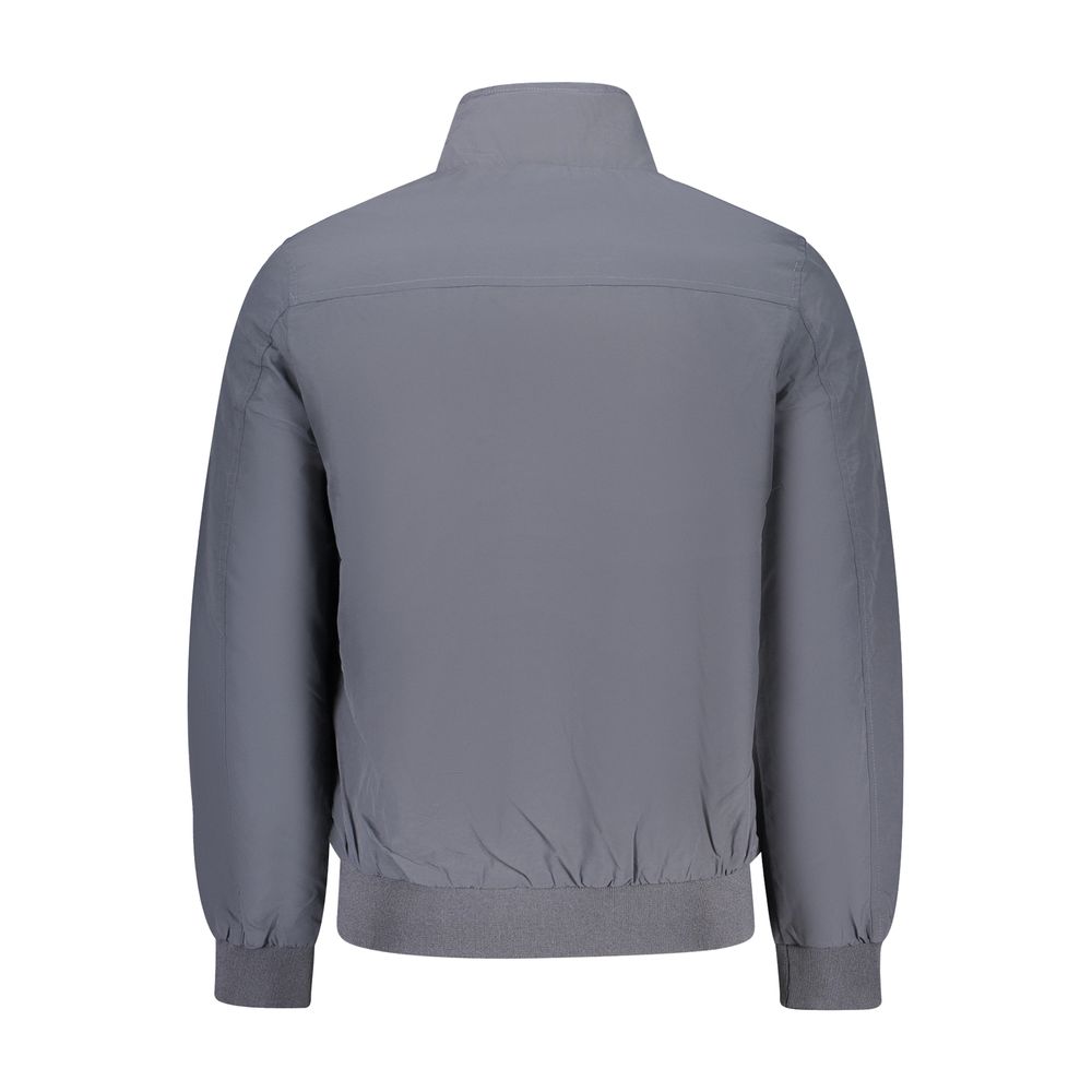 Bomber Jacket by U.S. Grand Polo for men in polyester blue presents a effortlessly chic silhouette, showcasing a sophisticated and premium pockets for a truly effortlessly chic finish.
