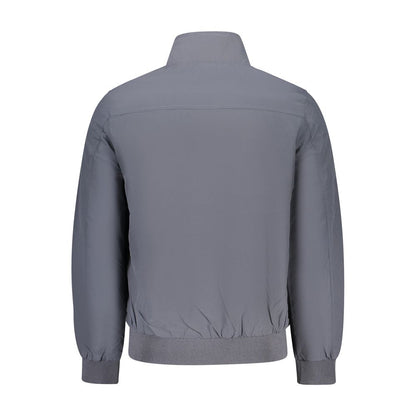 Bomber Jacket by U.S. Grand Polo for men in polyester blue presents a effortlessly chic silhouette, showcasing a sophisticated and premium pockets for a truly effortlessly chic finish.