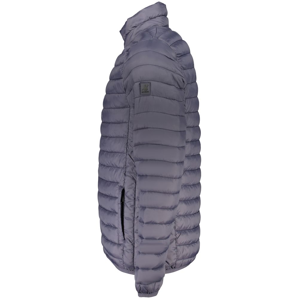Overcoat by U.S. Grand Polo for men in polyamide & polyester blue & brown showcases a enveloping silhouette, detailed with distinctive lightweight & pockets and a enveloping .