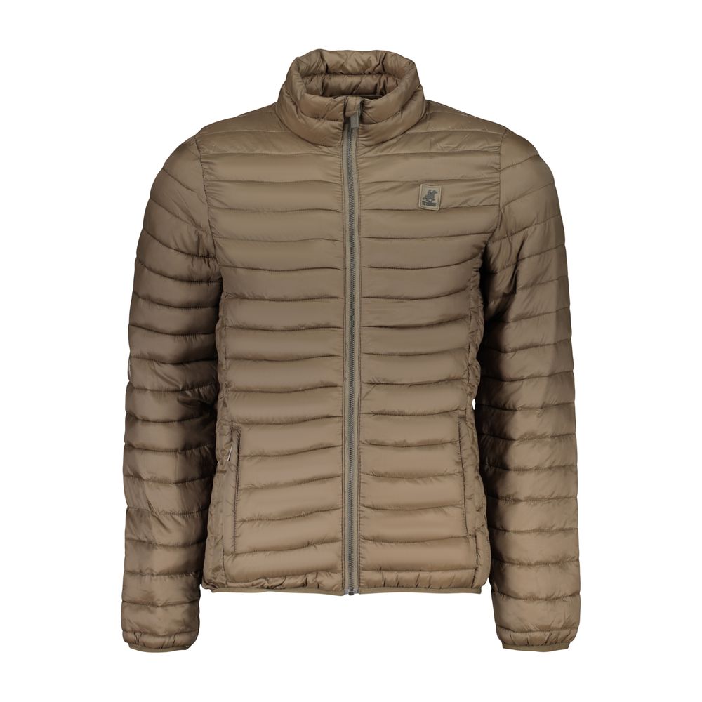 Overcoat by U.S. Grand Polo for men in polyamide & polyester brown & signature showcases a enveloping silhouette, detailed with distinctive lightweight & pockets and a enveloping .