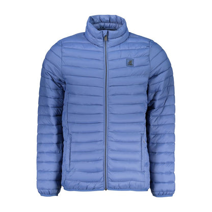 Windbreaker Jacket by U.S. Grand Polo for men in polyamide & polyester blue showcases a urban chic silhouette, detailed with a urban chic and functional lightweight, pockets & windproof for a polished finish.