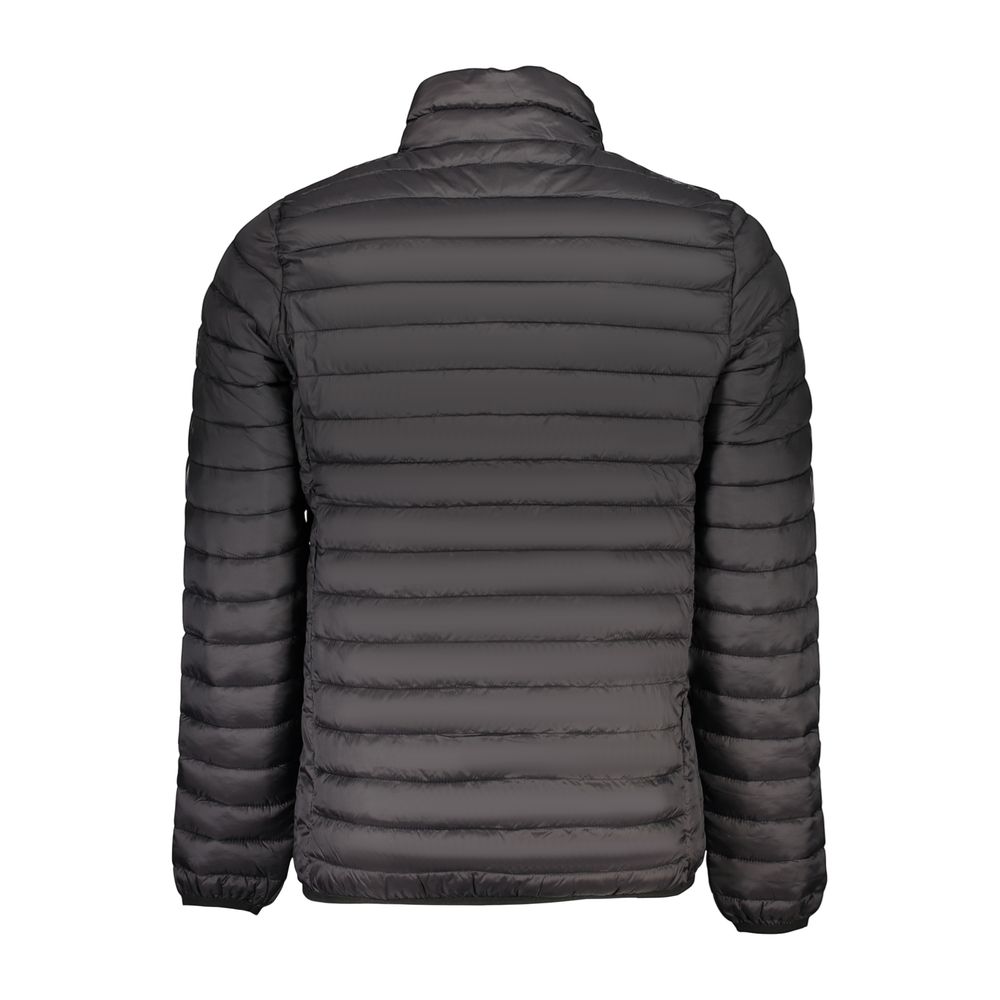 Overcoat by U.S. Grand Polo for men in polyamide & polyester black & signature features a contemporary silhouette showcasing a contemporary and refined pockets for a sophisticated finish.