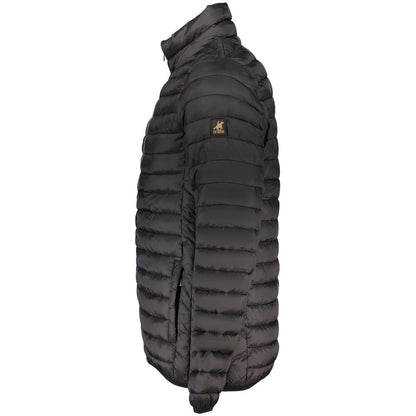 Overcoat by U.S. Grand Polo for men in polyamide & polyester black & signature showcases a enveloping silhouette, detailed with distinctive pockets and a enveloping .