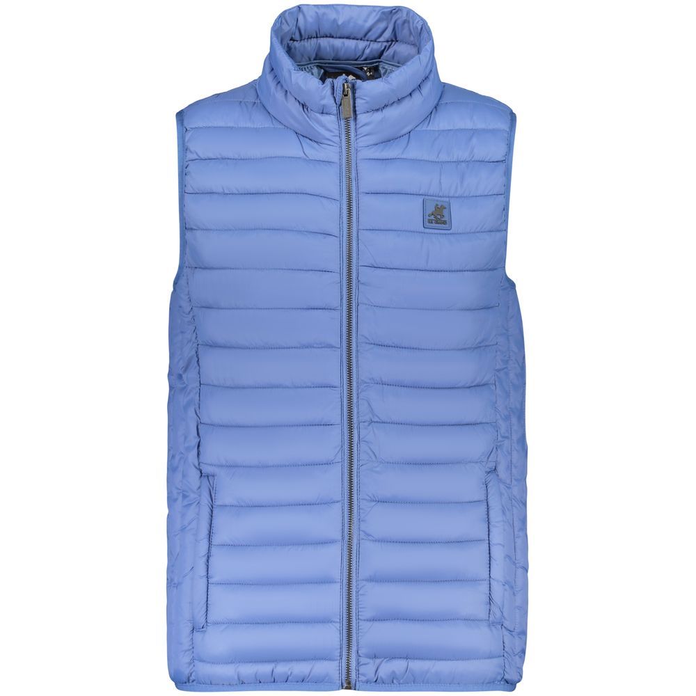 Vest by U.S. Grand Polo for men in polyamide & polyester blue & print features a stylish silhouette, showcasing distinct pockets and a refined for a truly stylish finish.