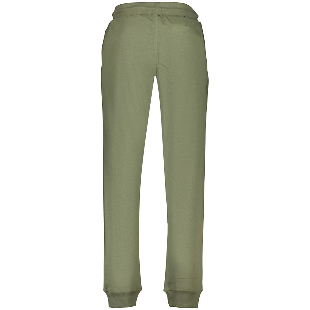 Joggers by U.S. Grand Polo for men in cotton polyester green, signature & print features an refined tailoring silhouette, showcasing a premium with a and long cut for a refined tailoring look.