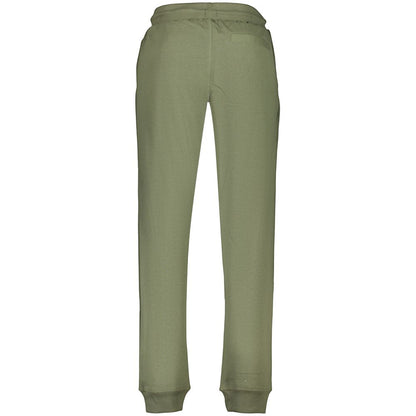Joggers by U.S. Grand Polo for men in cotton polyester green, signature & print features an refined tailoring silhouette, showcasing a premium with a and long cut for a refined tailoring look.