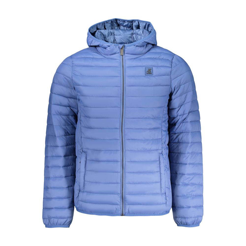 Windbreaker Jacket by U.S. Grand Polo for men in cotton polyester blue & print showcases a urban chic silhouette, detailed with a urban chic and functional pockets & windproof for a polished finish.