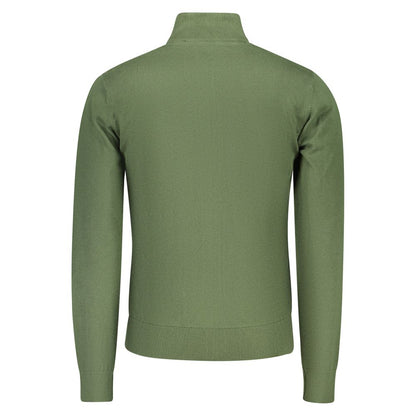 Cardigan by U.S. Grand Polo for men in cotton green features an crisp silhouette, showcasing a sophisticated and detail for a truly crisp finish.