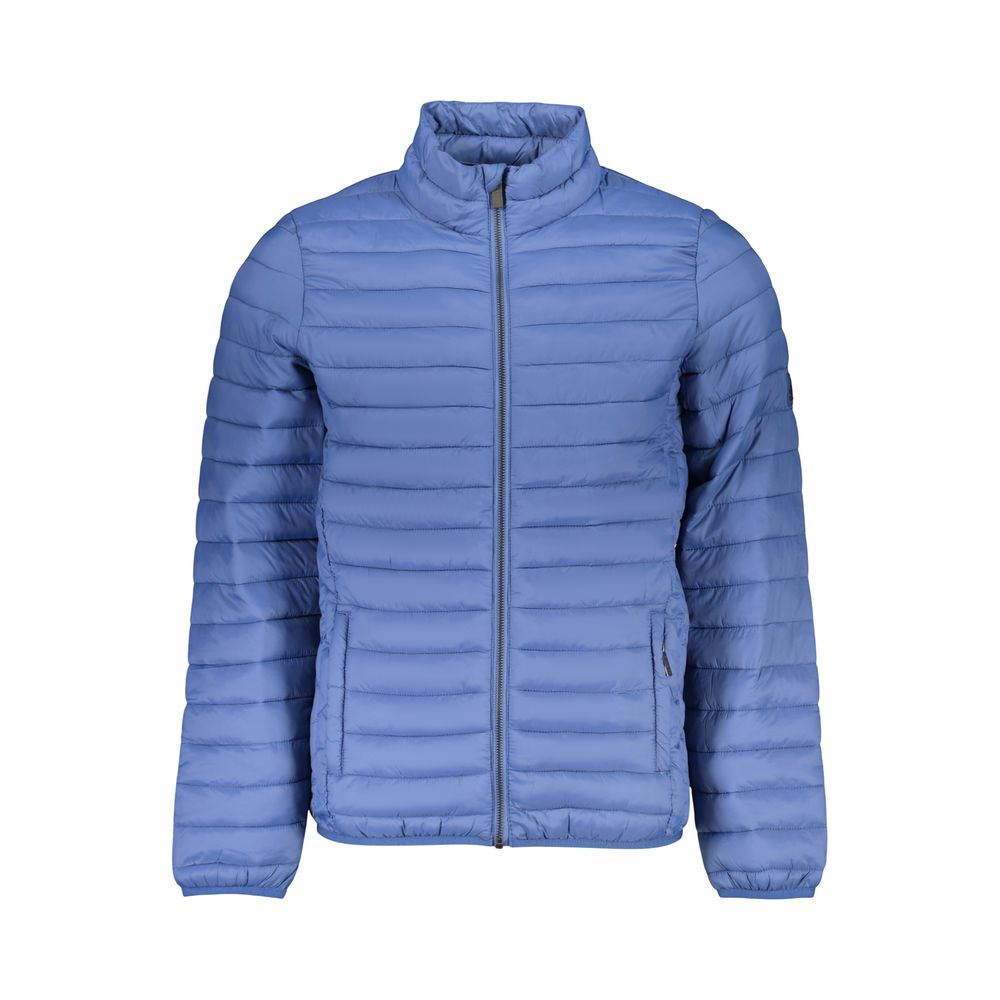 Hooded Windbreaker Jacket by U.S. Grand Polo for men in polyamide & polyester black & blue showcases a urban chic silhouette, detailed with a urban chic hooded neckline and functional lightweight, pockets, hooded & windproof for a polished finish.
