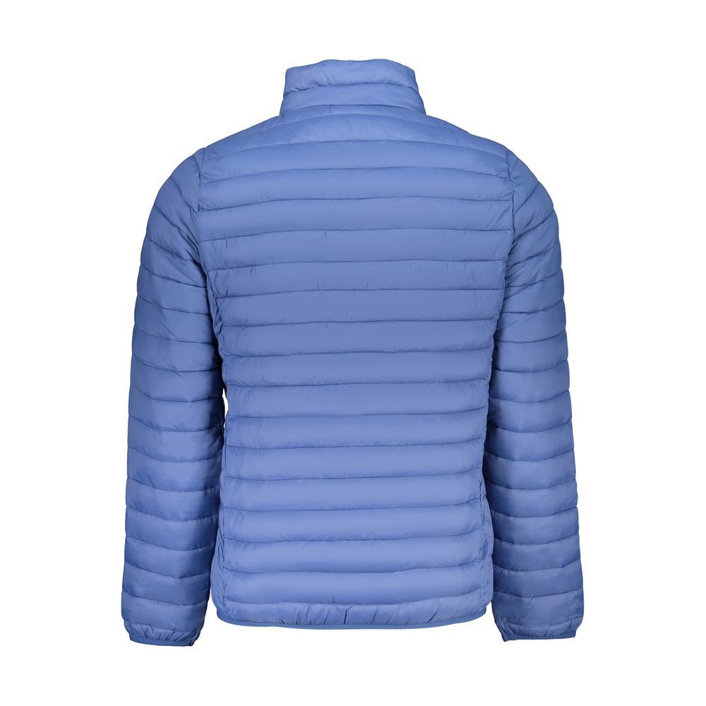 Hooded Windbreaker Jacket by U.S. Grand Polo for men in polyamide & polyester black & blue showcases a urban chic silhouette, detailed with a urban chic hooded neckline and functional lightweight, pockets, hooded & windproof for a polished finish.