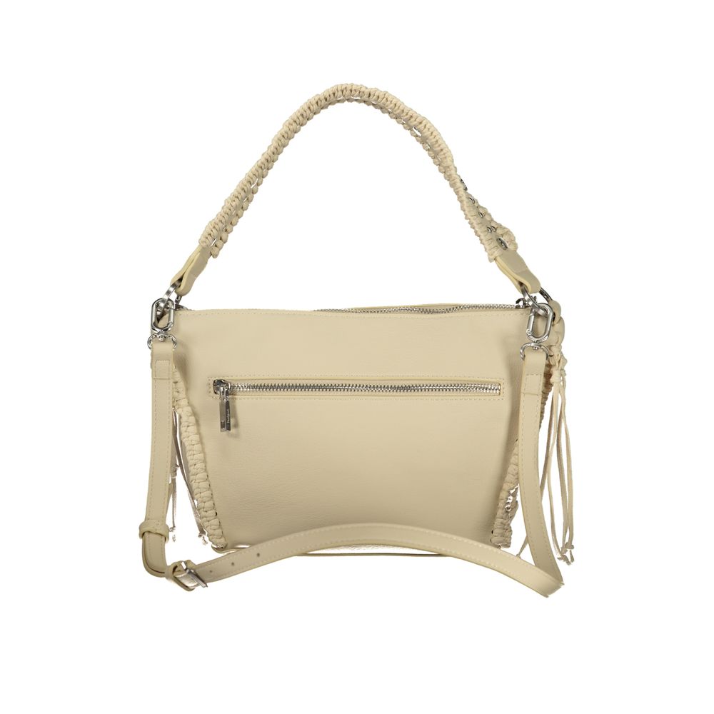 Handbag by Desigual for women in polyurethane beige features a refined silhouette, showcasing a secure , organized , and versatile for a refined finish.
