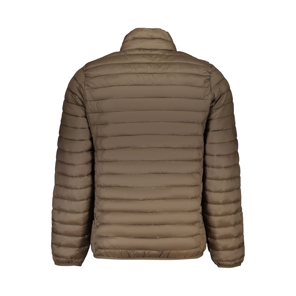 Windbreaker Jacket by U.S. Grand Polo for men in polyamide & polyester brown presents a resilient silhouette, artfully detailed with a sophisticated and functional lightweight, pockets & windproof for a resilient finish.