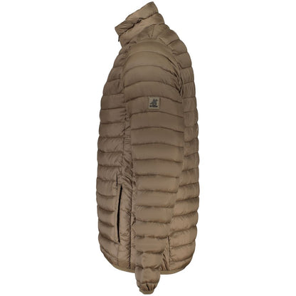 Windbreaker Jacket by U.S. Grand Polo for men in polyamide & polyester brown showcases a urban chic silhouette, detailed with a urban chic and functional lightweight, pockets & windproof for a polished finish.