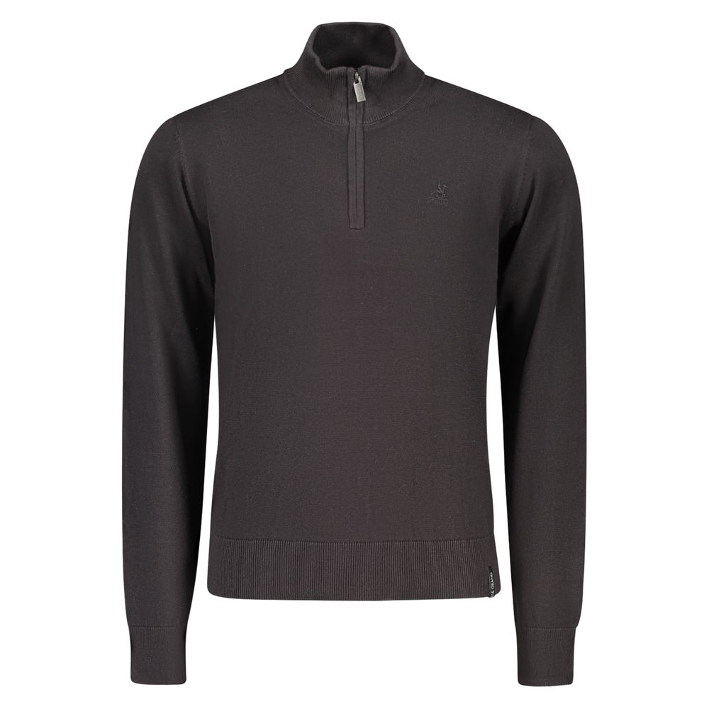Sweatshirt by U.S. Grand Polo for men in cotton black features an magnificent silhouette, showcasing a sophisticated and detail for a truly magnificent finish.