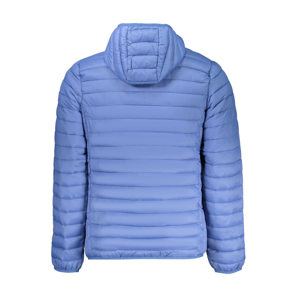 Hooded Windbreaker Jacket by U.S. Grand Polo for men in polyamide & polyester blue features an magnificent silhouette, showcasing the sophisticated hooded neckline and functional pockets, hooded & windproof for a premium, magnificent look.