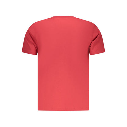 T-Shirt by Pepe Jeans for men in cotton red features a plush silhouette, showcasing a sophisticated and for a truly plush finish.