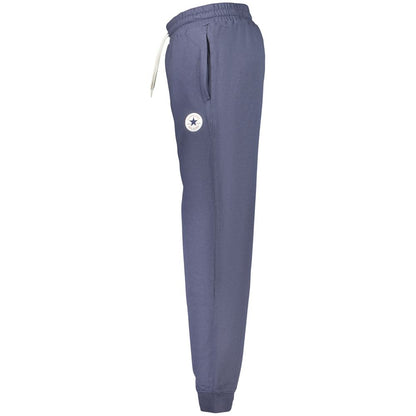 Jogger Sweatpants by Converse for men in cotton polyester blue features a versatile silhouette, integrating performance with a versatile , long, and comfortable .