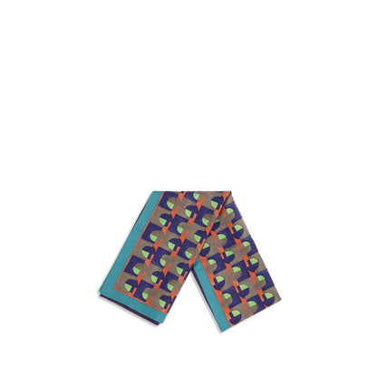 Scarf by Miu Miu for women in silk multicolor, patterned & print showcases a on trend silhouette, artfully capturing the on trend essence of the Silk Scarf design with a sophisticated finish.