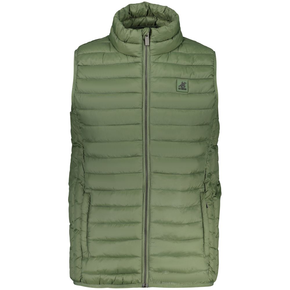 Vest by U.S. Grand Polo for men in polyamide & polyester blue, green & print features an on trend silhouette, showcasing a sophisticated and premium lightweight & pockets for a truly on trend finish.