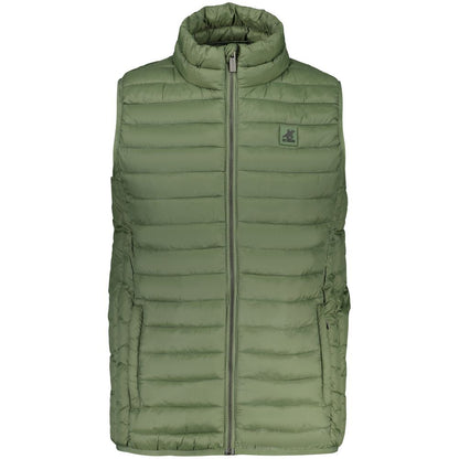 Vest by U.S. Grand Polo for men in polyamide & polyester blue, green & print features an on trend silhouette, showcasing a sophisticated and premium lightweight & pockets for a truly on trend finish.