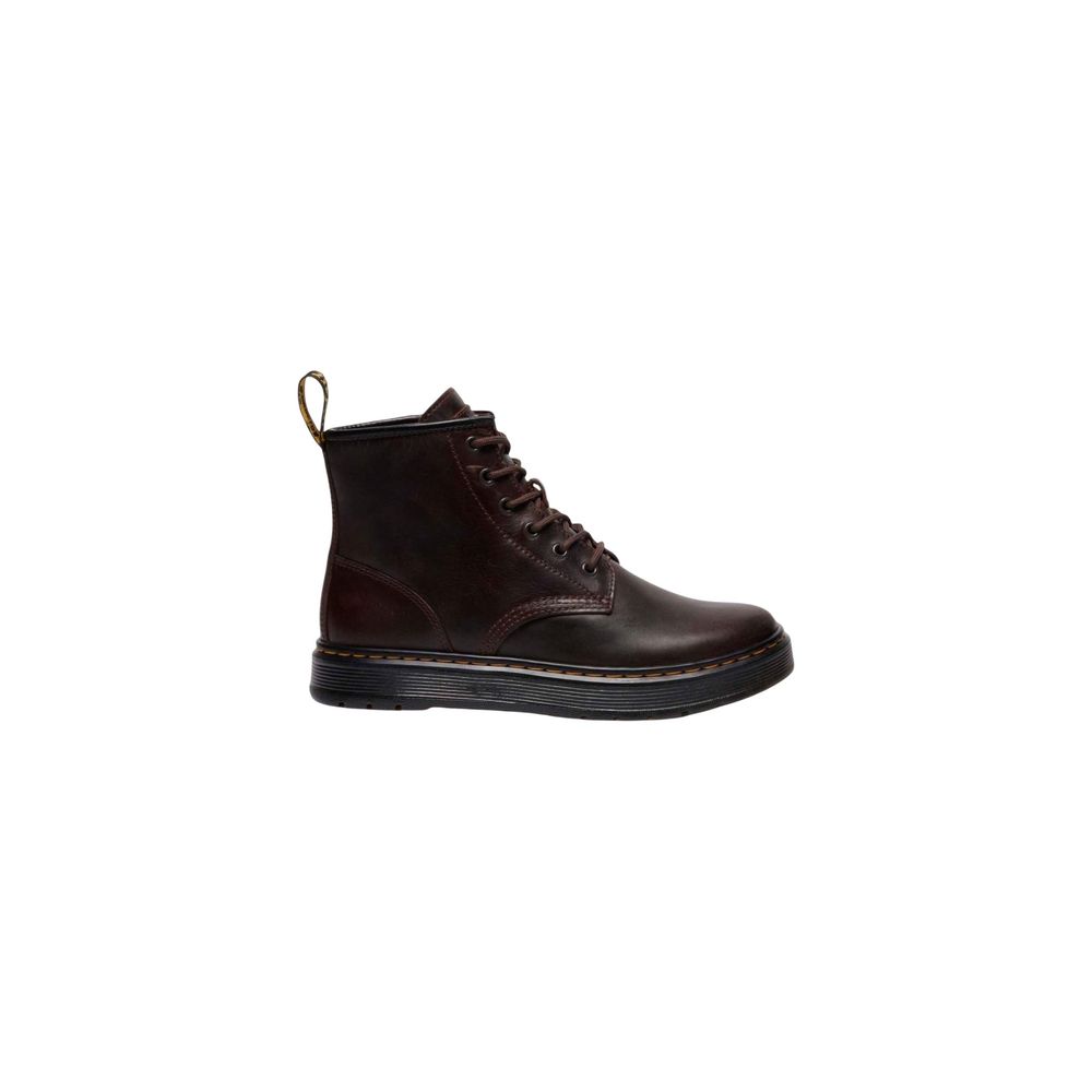 Sneakers by Dr. Martens for men in horse leather & rubber brown features an sumptuous silhouette, showcasing the premium Men's Athletic Casual Horse Leather & Rubber Sneakers in a sumptuous athletic casual style that offers a sumptuous finish for refined style.