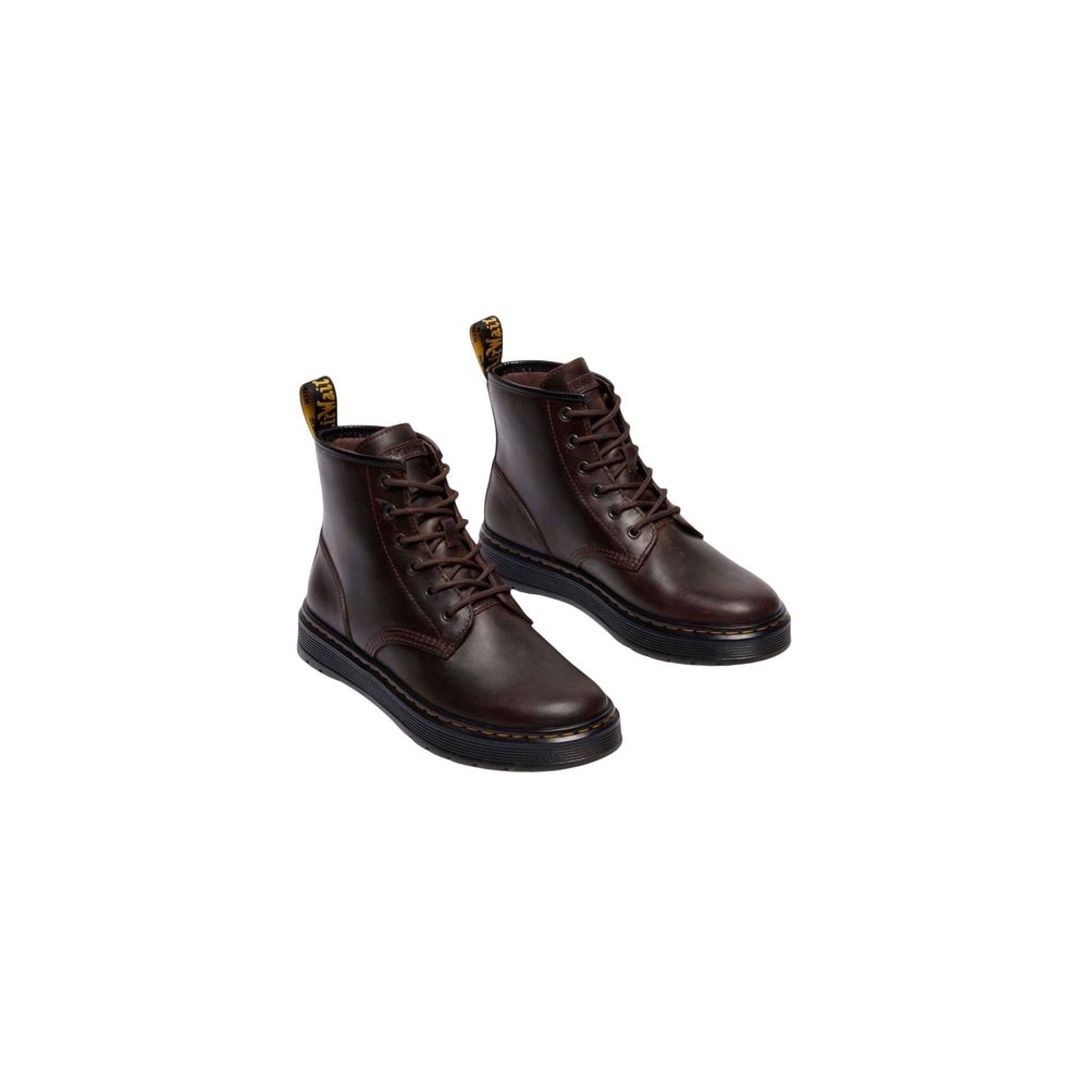 Sneakers by Dr. Martens for men in horse leather & rubber brown features an sumptuous silhouette, showcasing the premium Men's Athletic Casual Horse Leather & Rubber Sneakers in a sumptuous athletic casual style that offers a sumptuous finish for refined style.